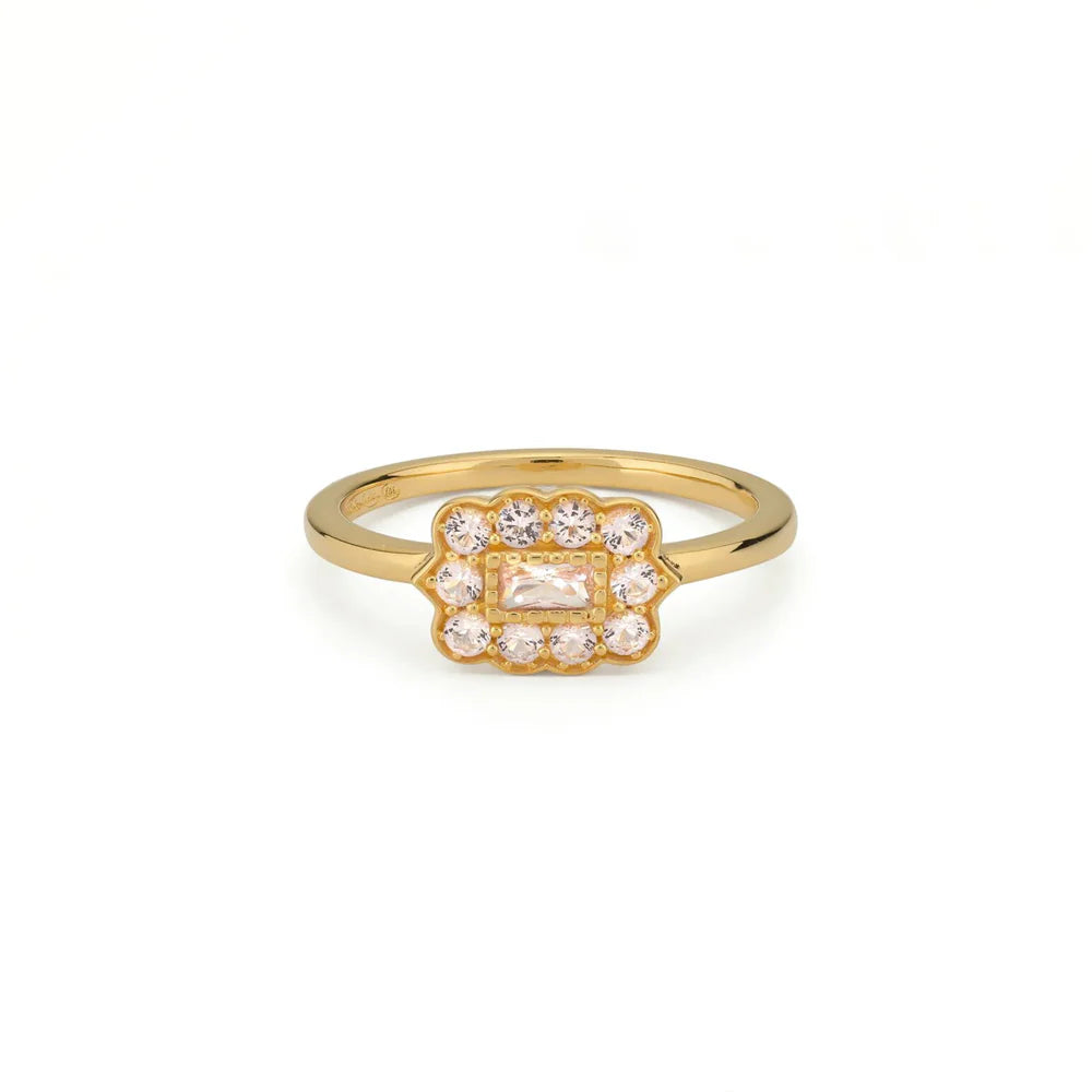 24 Kae- pink cz ring