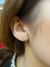 24 kae sterling silver pearl 6 bead pearl stud