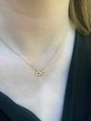 9ct Yellow Gold CZ Set Infinity Symbol Chain