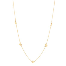 Load image into Gallery viewer, 9ct gold 5 heart necklet
