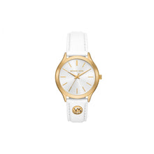 Load image into Gallery viewer, Michael Kors Leather Slim Runway Women’s Watch MK7466
