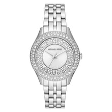 Load image into Gallery viewer, Michael Kors Harlow 38mm Silver Crystal Dial &amp; Bezel Bracelet Watch MK4708
