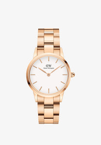 Daniel Wellington Iconic Link Rose Gold 32mm Ladies Watch DW00100211