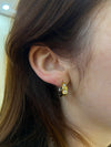 Tisento classic style cubic zirconia hoops