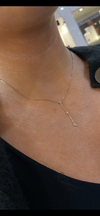 9ct yellow gold drop pendant