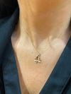 9ct gold shamrock pendant necklace