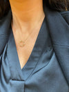 9ct gold open loop pendant