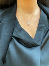 9ct cubic zurconia drop pendant