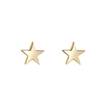 Load image into Gallery viewer, NJO 9ct Gold Star Stud Earrings
