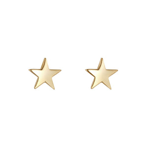 NJO 9ct Gold Star Stud Earrings