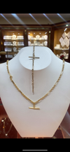 9ct gold T-bar linked Chain