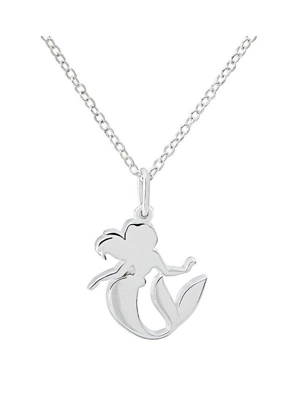 Disney Princess Mermaid Sterling Silver Necklace
