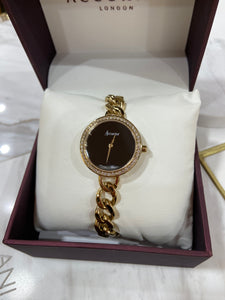 Round black dial Accurist ladies watch