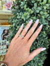 9ct Gold Scattered Diamond "Bubble" Cluster Ring