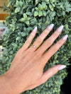 18ct Gold Solitaire Diamond Bezel Twist Ring