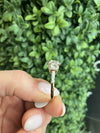 9ct Gold Three Stone Halo Cluster Ring