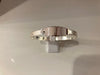 Sterling silver baby bangle with celtic design and black stone BB21S