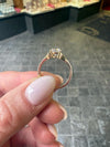 9ct Gold Cubic Zirconia Shoulder Detail Ring