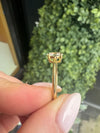 9ct Yellow Gold Oval Cubic Zirconia Solitaire Ring