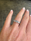 9ct Yellow Gold 5-Stone Cubic Zirconia Ring
