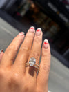 Lab grown solitaire diamond ring