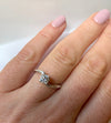 18CT WHITE GOLD BRILLIANT CUT SOLITAIRE DIAMOND ENGAGEMENT RING