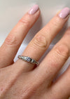 LADIES 18CT WHITE GOLD SOLITAIRE ENGAGEMENT RING