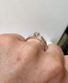 LADIES 18CT WHITE GOLD SOLITAIRE ENGAGEMENT RING