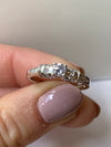 LADIES 18CT WHITE GOLD SOLITAIRE ENGAGEMENT RING