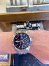 Festina Men's Stainless Steel Chronograph Watch – Textured Deep Blue Dial