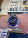 Festina Men's Stainless Steel Day-Date-24HR Watch – Deep Blue Dial