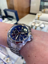 Festina Men's Stainless Steel Day-Date-24HR Watch – Deep Blue Dial