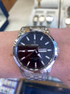 Festina Men's Stainless Steel Quartz Day-Date Watch – Classic Black Dial