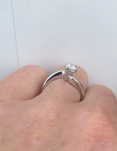 Load image into Gallery viewer, 18CT WHITE GOLD BRILLIANT CUT SOLITAIRE DIAMOND ENGAGEMENT RING
