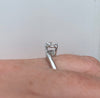 18CT WHITE GOLD BRILLIANT CUT SOLITAIRE DIAMOND ENGAGEMENT RING