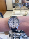 Festina Stainless Steel Chronograph with Navy Croc-Effect Leather Strap