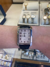 Festina Men's Rectangular Quartz Watch with Black Leather Strap