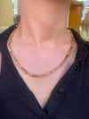 Modern Rectangle Link Chain Necklace
