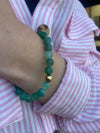 Earthy Elegance Green Beaded Bracelet