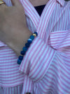 Azure Horizon Banded Blue Beaded Bracelet