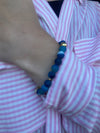 Azure Horizon Banded Blue Beaded Bracelet