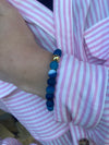 Azure Horizon Banded Blue Beaded Bracelet