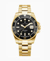 Jacques du Manoir Pro Scuba 43 (43mm) Gold-Tone & Black Dial Men's Watch | JWG02803