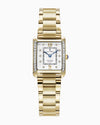 Jacques du Manoir Emily II (22mm) Gold-Tone & White Dial Rectangular Watch | JWL05502