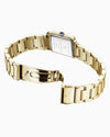 Jacques du Manoir Emily II (22mm) Gold-Tone & White Dial Rectangular Watch | JWL05502
