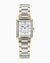 Jacques du Manoir Emily II (22mm) Two-Tone & White Dial Rectangular Watch | JWL05503