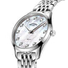 Rotary Ultra Slim Ladies Diamond Stainless Steel Watch | LB08010-07/D