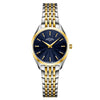 Rotary Ultra Slim Ladies Two-Tone Blue Bracelet Watch | LB08011/05