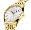 Rotary Ultra Slim Ladies Gold-Plated Bracelet Watch | LB08013/01