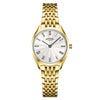 Rotary Ultra Slim Ladies Gold-Plated Bracelet Watch | LB08013/01